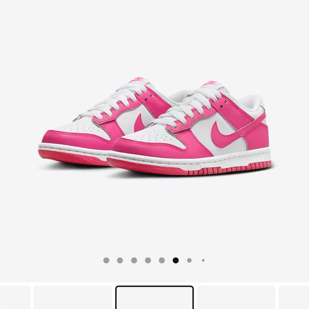 Nike Dunk Low - Big Kids / Women Pink and White